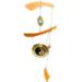 Feng Shui Brass Gong Wind Chime for Patio Garden Terrace Balcony Or Any Room - Beautiful YIN YANG Design Piece