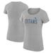 Women's G-III 4Her by Carl Banks Heather Gray Tennessee Titans Dot Print Lightweight Fitted T-Shirt