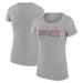 Women's G-III 4Her by Carl Banks Heather Gray Washington Commanders Dot Print Lightweight Fitted T-Shirt