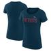 Women's G-III 4Her by Carl Banks Navy New England Patriots Dot Print Lightweight Fitted T-Shirt