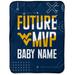 Chad & Jake West Virginia Mountaineers 30" x 40" Personalized Baby Blanket