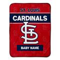 Chad & Jake St. Louis Cardinals 30" x 40" Personalized Baby Blanket