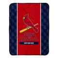 Chad & Jake St. Louis Cardinals 30" x 40" Personalized Baby Blanket