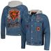 Men's The Wild Collective Chicago Bears Hooded Full-Button Denim Jacket