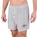 Men's Concepts Sport Gray Green Bay Packers Melody Woven Boxer