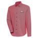 Men's Antigua Cardinal/White Arkansas Razorbacks Compression Long Sleeve Button-Down Shirt