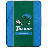 Chad & Jake Tulane Green Wave 30" x 40" Personalized Baby Blanket