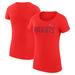 Women's G-III 4Her by Carl Banks Red New England Patriots Dot Print Lightweight Fitted T-Shirt