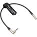 Timecode Cable for Canon R5C DIN 1.0/2.3 to 3.5mm TRS 90 Degree Time Code Cord Compatible with Tentacle Sync Alvin s