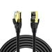 Cat8 Ethernet Cable 3ft Internet LAN Network Cable Outdoor&Indoor Heavy Duty High Speed 26AWG 40Gbps 2000Mhz with Gold