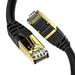 Cat8 Ethernet Cable Outdoor&Indoor 6FT Heavy Duty High Speed 26AWG Cat8 LAN Network Cable 40Gbps 2000Mhz with Gold