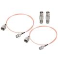 RG316 Coaxial Cables BNC Male to UHF Male with Adapter Low Loss RF Coaxial Cable 2FT Orange 2Pcs