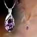 KIHOUT Promotion Fashion Purple Crystal Ladies Necklace Angel Tears Pendant Feminine Jewelry Holiday Gift