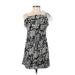 Zara Casual Dress - Mini Square Sleeveless: Black Dresses - Women's Size X-Small