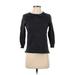 J.Crew Pullover Sweater: Black Print Tops - Women's Size X-Small