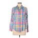 Old Navy Long Sleeve Button Down Shirt: Pink Tops - Women's Size Medium