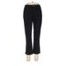 Lands' End Casual Pants - High Rise Boot Cut Boyfriend: Black Bottoms - Women's Size 10