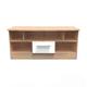 Ready Assembled Fourrisse Open Tv Unit - White Gloss and Bardolino Oak