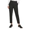 7/8-Hose S.OLIVER BLACK LABEL, Damen, Gr. 40, N-Gr, grau (grau, schwarz), Web, Obermaterial: 47% Polyester, 47% Viskose, 6% Elasthan, unifarben, elegant, slim fit knöchelfrei, Hosen, mit asymmetrischem Hakenverschluss