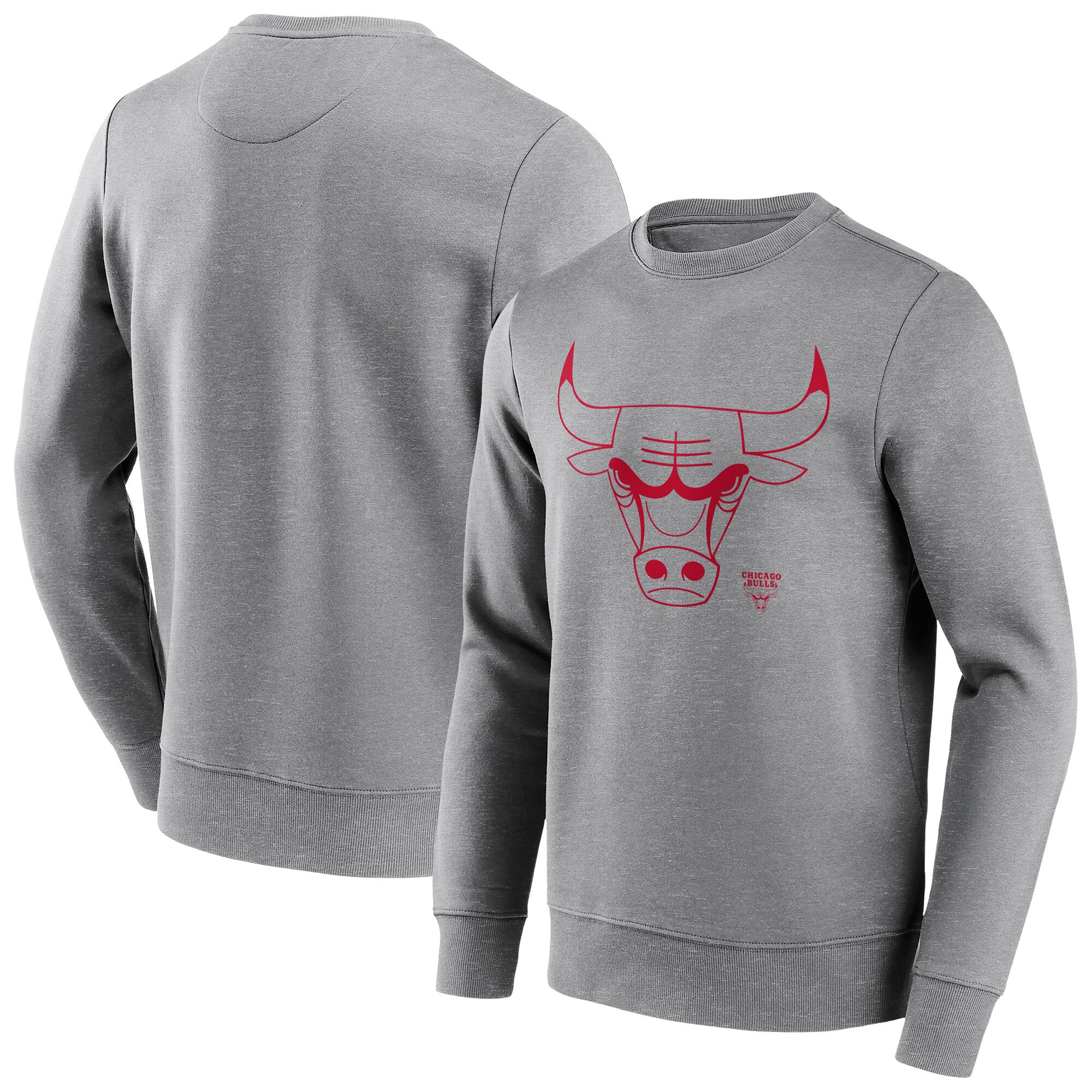 Chicago Bulls Fanatics Logo Rundhals-Sweatshirt mit Mono-Logo - Herren Image