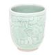Elephant Forest,'Elephant-Themed Celadon Ceramic Teacup from Thailand'