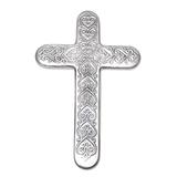 Aluminum cross, 'Hearts'