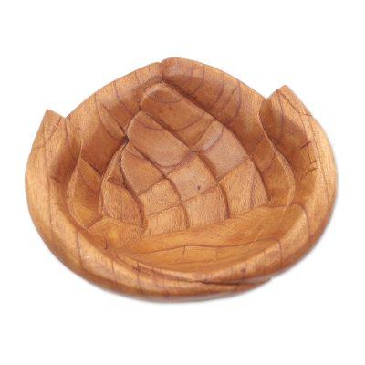 Welcoming Hands,'Hand Carved Wood Catchall'