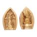 'Two-Piece Wood Statuette of Buddha Hand-Carved in Bali'