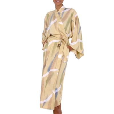 Sweet Nuance,'Women's Batik Patterned Robe'