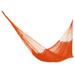 Mango Paradise,'Solid Maya Orange Hand Woven Cotton Hammock (Single)'