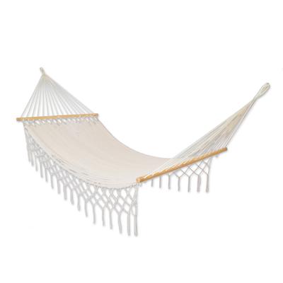 Natural Rest,'Hand Woven Ivory Hammock from Mexico...