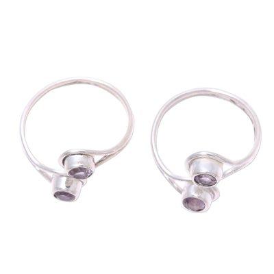 Lovely Trend,'Faceted Amethyst Toe Rings Crafted i...