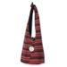 'Antique North' - Handmade Striped Cotton Shoulder Bag