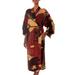 Women's batik robe, 'Coral Reefs' - Women's Batik Patterned Robe