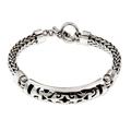 Sterling silver braided bracelet 'Blessing'