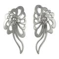 Colonial Nosegay,'Sterling Silver Floral Drop Earrings Handcrafted in Mexico'