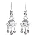 Avant-Garde,'Sterling Silver Chandelier Earrings'