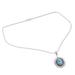 Eternal Radiance,'Silver and Composite Turquoise Artisan Crafted Necklace'