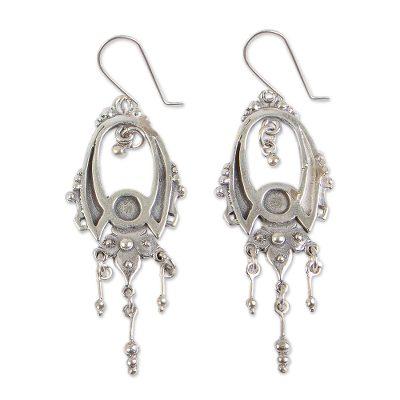 'Fortune' - Handcrafted Sterling Silver Chandelier Earrings