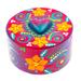 Blue Heart,'Papier Mache Heart Jewelry Box Made with Recycled Cardboard'