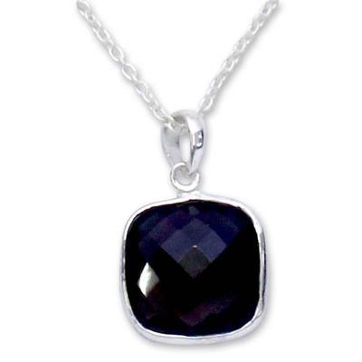 'India Mystery' - Hand Made Sterling Silver and Smokey Quartz Necklac