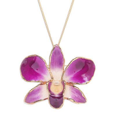 Orchid Magic in Purple,'Hand Crafted Orchid Petal ...