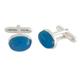 Chalcedony cufflinks, 'To Dream'