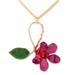 'Sublime' - Artisan Crafted Natural Flower Pendant Neckl