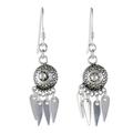 Chiang Mai Glisten,'Artisan Crafted Sterling Silver Earrings from Thailand'