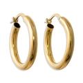 Forever Classic,'Classic 18k Gold Plated Hoop Earrings'