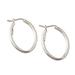 Archetype,'Oval Sterling Hoop Earrings'