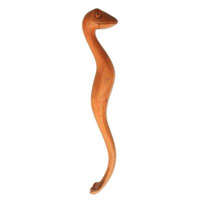 Gecko Helper,'Suar Wood Gecko Back Scratcher from Bali'