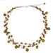 Pearl choker, 'Cinnamon Glow' - Hand Crafted Pearl Choker Necklace