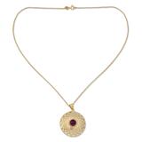 'Jaipur Sun' - 22k Gold Vermeil and Amethyst Necklace India